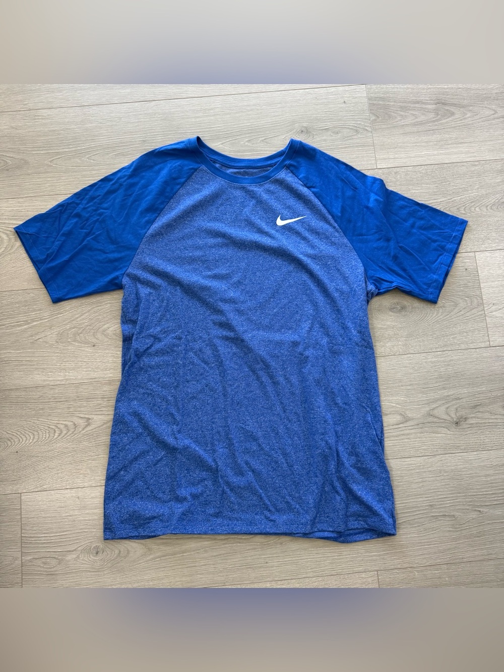 The Nike Tee Blue Jersey T-Shirt Mens Size Large